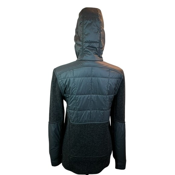 Outdoor Research Cyprus Hybrid Full Zip Hoody Womans S/P Jacket Gray Wool Blend - Picture 10 of 14